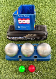 เปตอง LAFRANC SM Series Matt น้ำหนัก 690 กรัม ขนาด 71 มิล ลาย 01 45HRC (ชุด 3 ลูก+ลูกแก่น+สายวัด