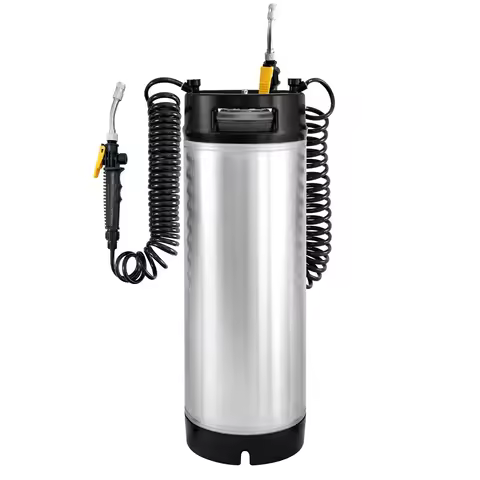 7Mo 5 Gallon 19L Portable Stainless Steel Window Coloring Kegs Sprayer Car Packaging Tools Pressure 