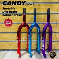 CANDY FORK BASIKAL NOPAK 20inch/fork basikal budak 20inch/Fork bicycle/speed udang basikal/bmx/fork 