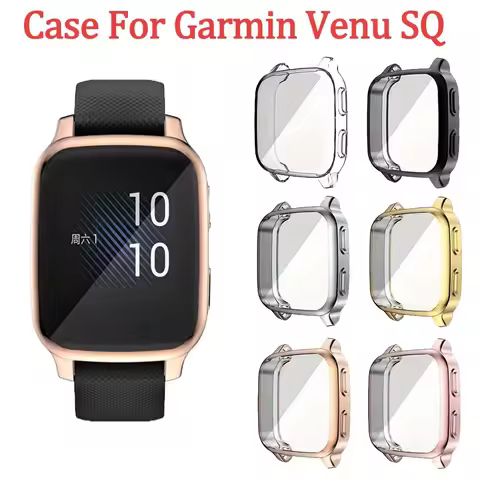 TPU Screen Protective Case For Garmin Venu SQ Case Venu Sq Shell Protection Case For Garmin Venu SQ 