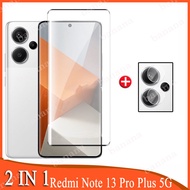 Redmi Note 13 Pro Plus 5G Tempered Glass for Redmi Note 13 12 11 10 9 Pro Max Pro+ 5G 12s 11s 10s 2 in 1 Full Cover Camera Lens Glass Screen Protector