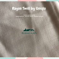 (-) Rayon Polos By Uniqlo/Kain Santung/Rayon/Kain Polos