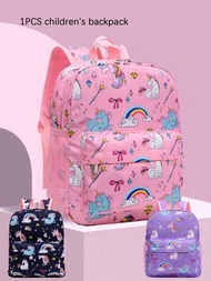 1 mochila para niños con diseño lindo de unicornio y arcoíris, perfecta para la temporada de verano y para viajar y para ir a la escuela.
