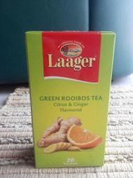 (缺貨中) 南非國寶茶 綠茶 Laager - Green Rooibos tea 柑橘薑口味 (20小包)