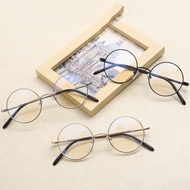 Flash Sale Men's and Women's Plain Frames Are Round Retro Frames, Thin Metal Round FramesHarry Potte