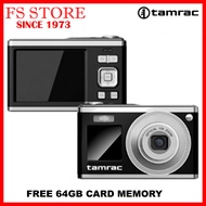 TAMRAC TR80 COMPACT DIGITAL CAMERA DOUBLE LCD 10X OPTICAL ZOOM & 6X DIGITAL ZOOM FREE 64GB CARD MEMO
