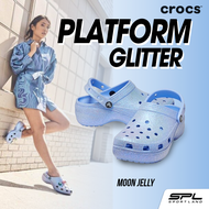 Crocs รองเท้า รองเท้าแตะ รองเท้ารัดส้น รองเท้าผู้หญิง W CS Platform GlitterClog 207241-5Q6 (2790)