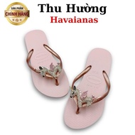 Havaianas Women's Slim Slippers with Pony Charm - From Brazil - Natural, anti-slip rubber - Thu Huon