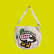 Nigo Human Made Canvas Tote Bag Japanese and Korean Style Duckling Design Casual Shoulder Crossbody 