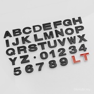 New Style Car Metal 3d Three-Dimensional Stickers Car English Letters Personalized Modified diy Numb