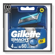 Gillette Mach 3 Turbo Razor Cartridges 4s / Gillette Mach 3+ Cartridges 6s