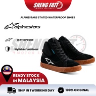 ALPINESTARS Stated Waterproof Black Motorcycle Shoe Superbike Riding Shoe Kasut Motor Alpinestar Boo