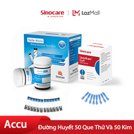 Sinocare Que Thử Đường Huyết Safe Accu 50 Que Thử [Tặng Kèm 50 Kim ]