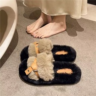 Grade Furry Slippers Autumn Thick-Soled Small miu Furry Cotton Slippers 25.10.3