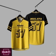 NFL Jersey Malaysia Harimau Malaya Edition Oversize Unisex Shirt 【Free Custom Name &amp; Number】