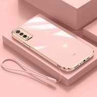 YBD 6D Gold Plate Case Vivo Y20 2021 Y20i Y20S G Y12S 2021 Y20A Y12A Y3S Vivo 2026 V2029 V2038 V2044