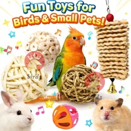 Sola Ball Bird Toy Natural Chew Toy for Parrot Budgie Cockatiel Beak Grinding Cage Toy