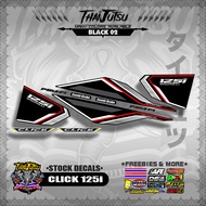 HONDA CLICK 125i ( STOCK DECALS )【ThaijutsuStickers】