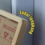 3D Curved Corner Wooden Frame Size 12R 10R 8R A4 + 2.5-5cm Hollow Shatterproof Acrylic Glass