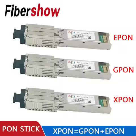 PON STICK EPON GPON XPON SFP ONU Stick With MAC PPPoE IPoE HGU SC Connector pon module 1490/1330nm 1