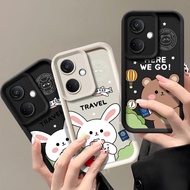 Softcase Pro Camera Embossed Oppo A3x - Case Rubber Oppo A3x - Flexible Case Oppo A3x - Casing hp Op