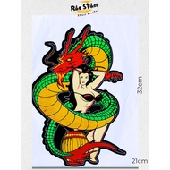 Dragon Vinyl Wall Sticker Easy to Stick | Large Graftac Dragon Sticker | Dragon Vinyl Cutting Anime 