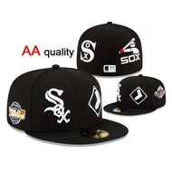 NEW High quality AAAembroidery Sox 59FIFTY __  Hats Mens Womens Hats Full Enclosed Hats Sports Embro