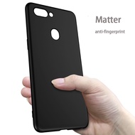 OPPO K1 R15X A7 A5 A3 A3S R17 Pro R11S R11 R9 R9S R7 Plus R7S F11 Pro Matte Black TPU Soft Case Casing Cover