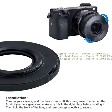 Auto Lens Cap for Sony E PZ 16-50mm OSS (SELP1650) & FE 28-60mm F4-5.6 (SEL2860) Lenses A7C A7CII A6