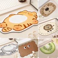 MATELIER Anti Slip Bathroom Mat Absorbent Protection Carpet Bathroom Anti-Slip Floor Mat Aas Kaki Bi