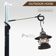 30cm Outdoor Camping Tent Pole Hook Hanger Bracket Pig Tail S-Shaped Double-Headed Hook Camping Lamp