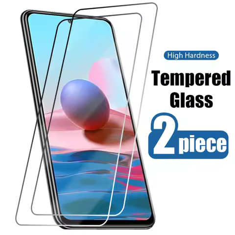 2pcs Hard Phone Glass on for Xiaomi Redmi Note 10 Pro Screen Protector Tempered Glass for Redmi Note