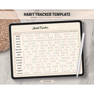 2026 Digital Planner, Monthly Habit Tracker, Daily Habit Planner
