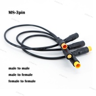 0.2m/0.3m m8 9mm 3 pin Electric Bicycle Butt Plug Male to Male Female to Male signal Cable Waterproo