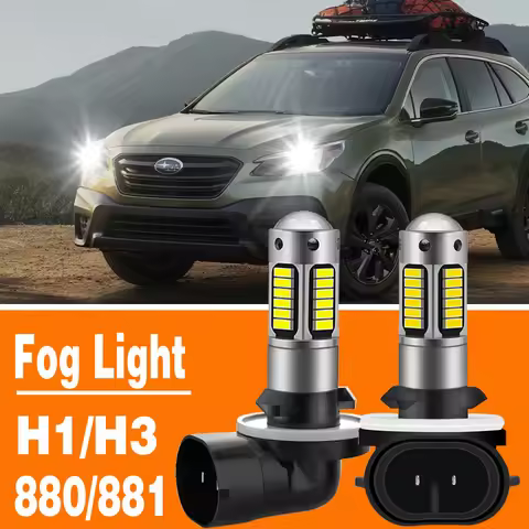 2pcs LED H27 880 881 H27W2 H27W1 Led Bulbs Car Fog Light H27W H27/1 H27/2 1200LM 6000K White Auto Dr