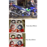 DISC PLATE Y15ZR FRONT CNC FLOATING 290mm Y15ZR DISC PLATE FLOATING 290MM FRONT 203MM REAR YAMAHA Y1