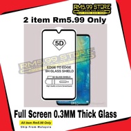 (2 item) Oppo A12/A12e/F11/F9/A5s/A7/A1k/R17 Pro 5D Edge Full Screen 0.3MM Thick 9H Tempered Glass