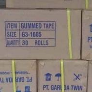 Gummed Tape Lakban Veneer Garuda Twin 16x550 m isi 30 pcs