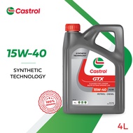 Castrol GTX 15W-40 (4L) Synthetic Technology Oil API SP ACEA A3/B4 for Petrol and Diesel Vehicles