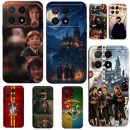 Case For POCO X6 PRO REDMI K70E 5G Silicon Phone Back Cover black tpu case Magic Boy wizard