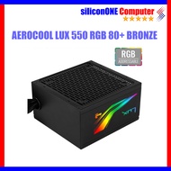 Aerocool LUX RGB 550W PSU Powersupply 80+ BRONZE LUX550 550