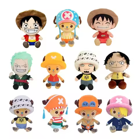 One Piece Plush Toys Monkey D Luffy Ace Law Soft Stuffed Dolls Tony Tony Chopper Cos Sanji Sabo Bugg