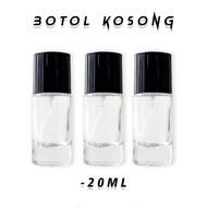 BOTOL KOSONG MODEL CASSA DAN ADG 20-50 ML ( DRAT / ULIR ) Botol Parfum Spray Kaca Tebal Kotak Pipih / Gepeng - Isi Ulang Minyak Wangi Refill