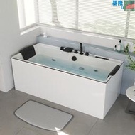 【小朋】箭牌͌獨立式壓克力簡約浴缸酒店浴室智能家用按摩浴缸