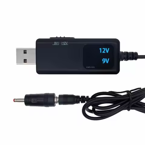 USB Boost Converter DC 5V to 9V 12V USB Step-up Converter Cable + 3.5x1.35mm Connecter For Power Sup