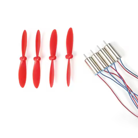 4 x DIY DC 3.7V 50000RPM 716 Hollow Cup Coreless High-speed Motor with 4 x 55MM Propeller Cw CCW for
