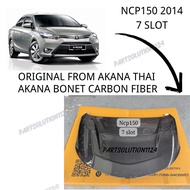 NEW BONNET AKANA CF TOYOTA VIOS NCP150 ( 7 SLOT ) CARBON FIBER