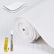 Shelf Liners for Kitchen Cabinets 12in x 39.37FT Non Adhesive Drawer Liner Pure White Thickened Shel