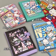 Cartoon Sanrio Magnetic Notebook Cute Kuromi Mymelody Printed Inner Pages Notebook Multifunctional D