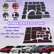 Honda Car Interior Slot Mat City Civic FC FE HRV 2013-2025 Car Slot Mat